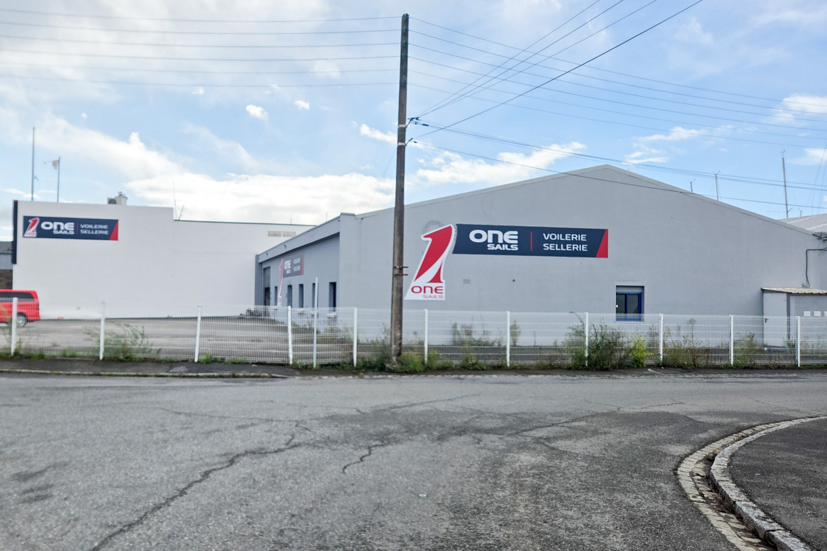 Outside OneSails Lorient loft