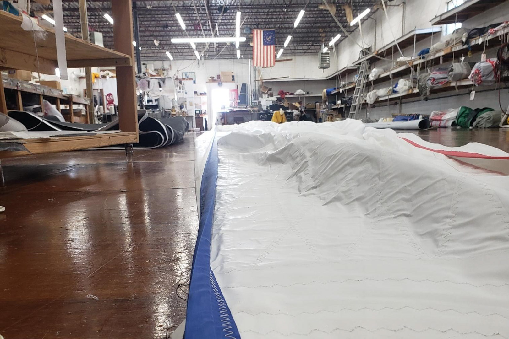 Inside the loft OneSails Sailmakers USA