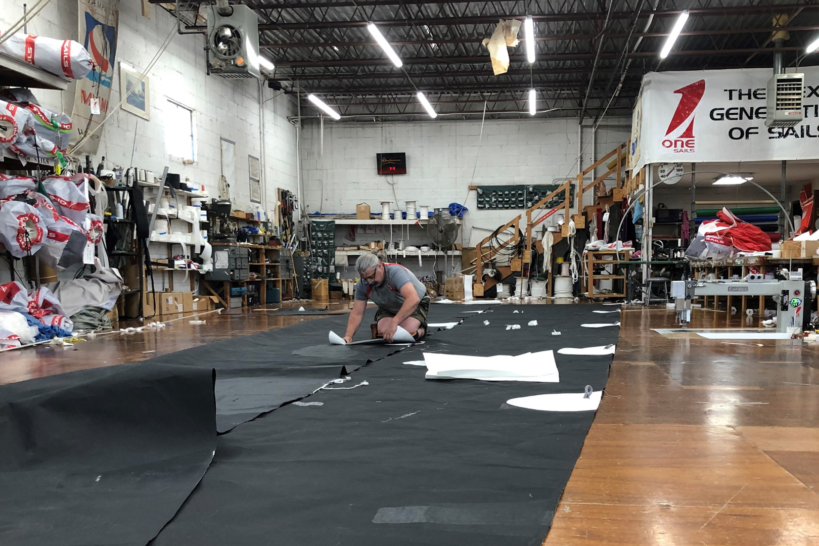 Inside the loft OneSails Sailmakers USA