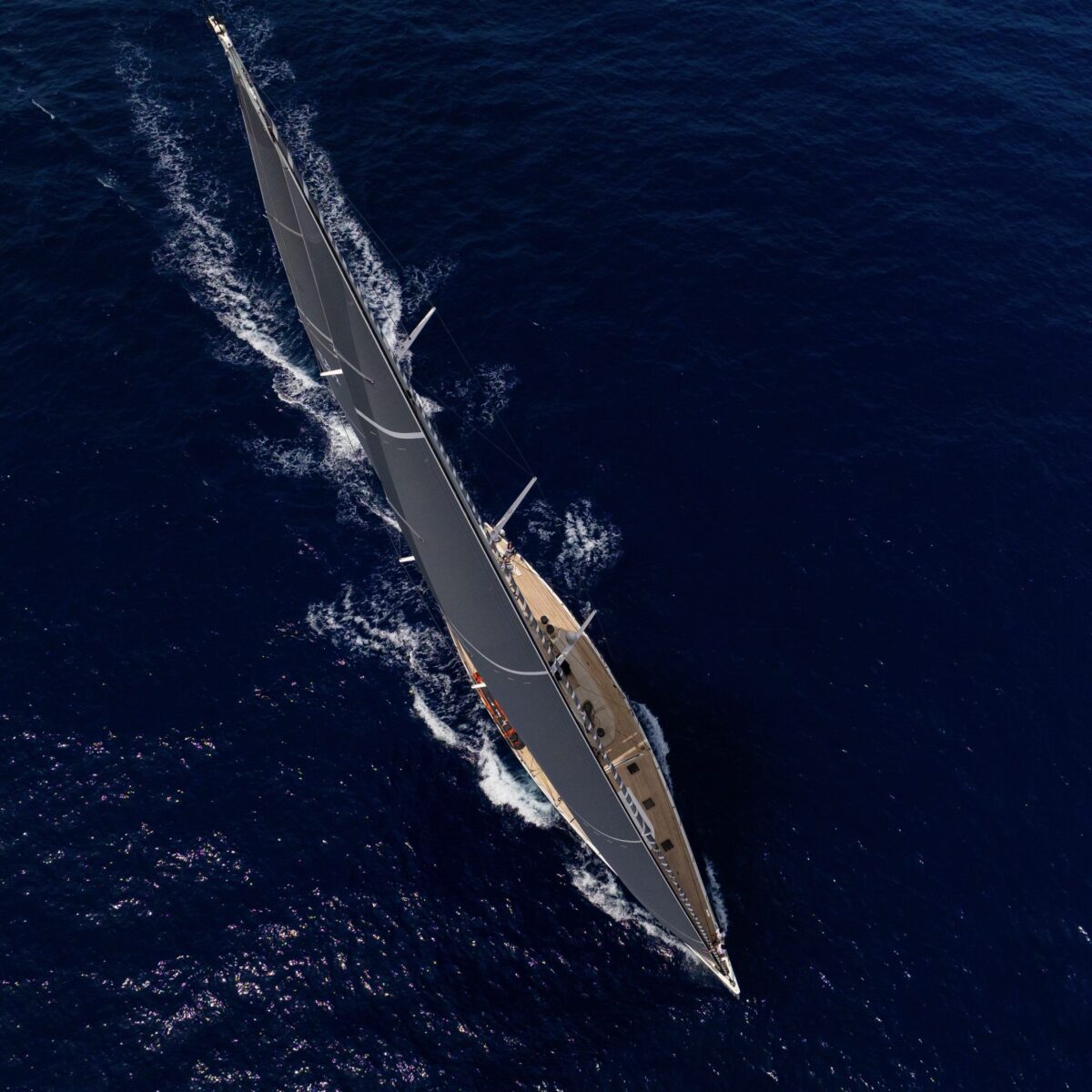 Superyacht Wally 100 Sailing with full set of OneSails sails