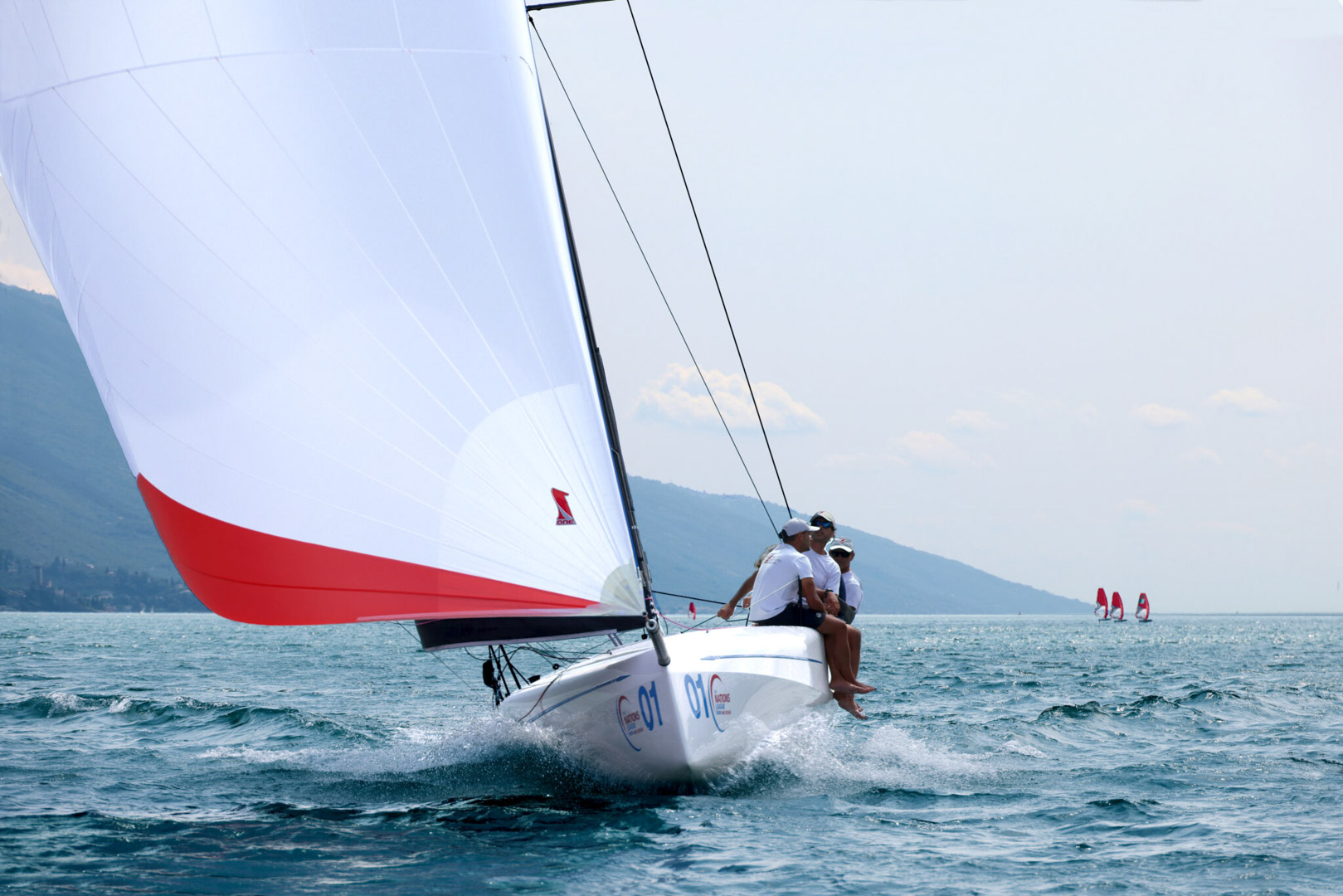 Swan 28 class Black Swan Sailing with full OneSails Set of Sails