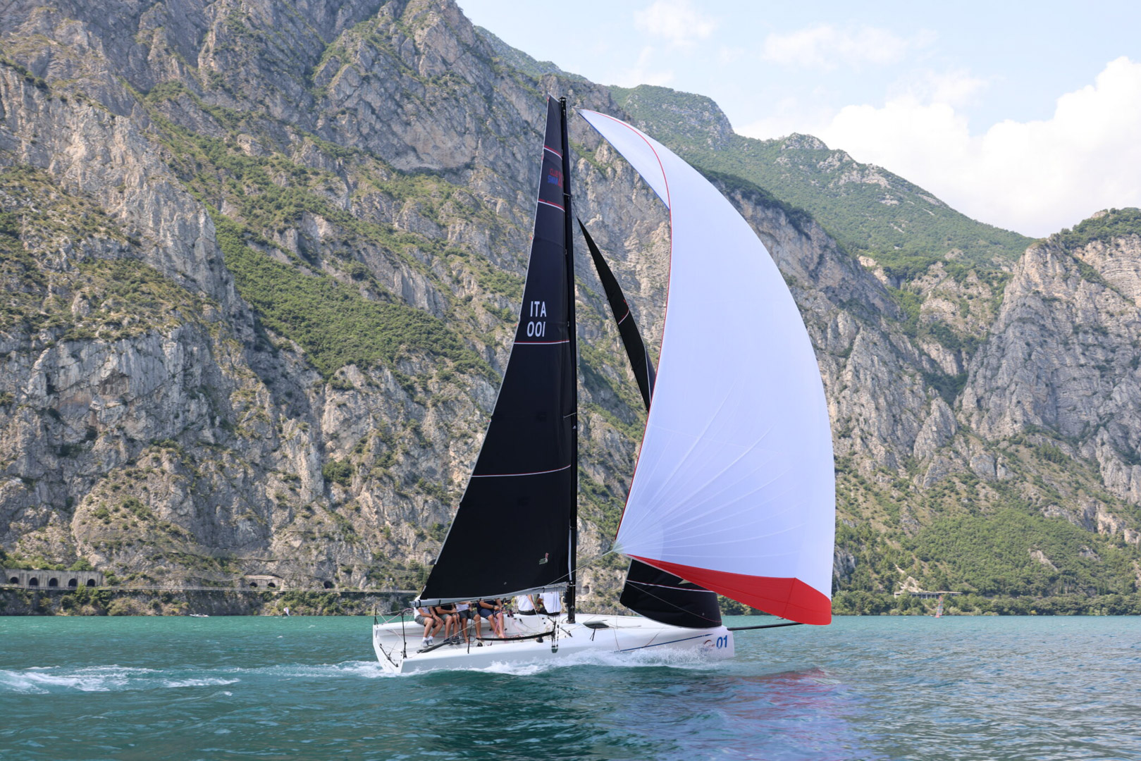 Swan 28 class Black Swan Sailing with full OneSails Set of Sails